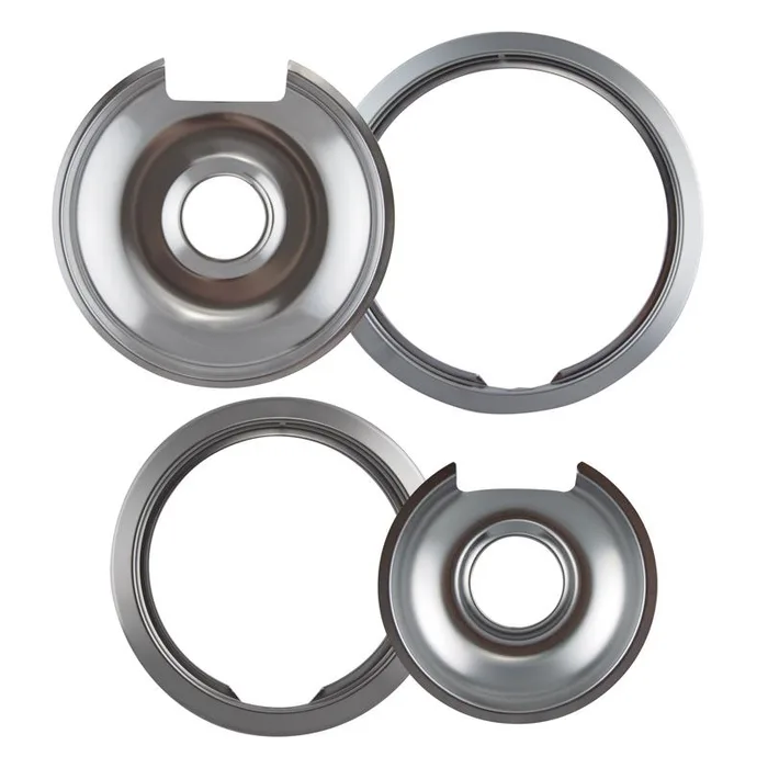 Range Kleen Steel Drip Pans and Trim Rings 6.19 in. W