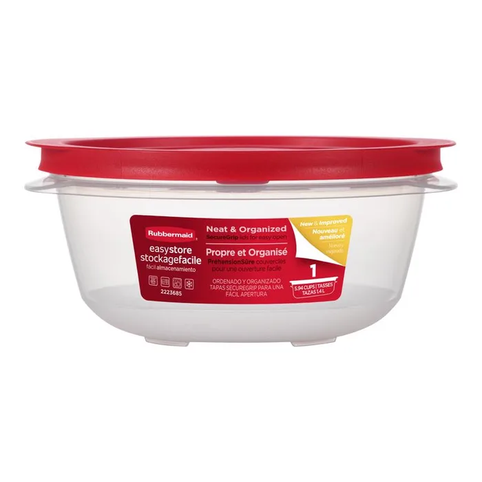 Rubbermaid Easy Store 5.94 cups Clear Food Container and Lid 1 pk (Pack of 2)