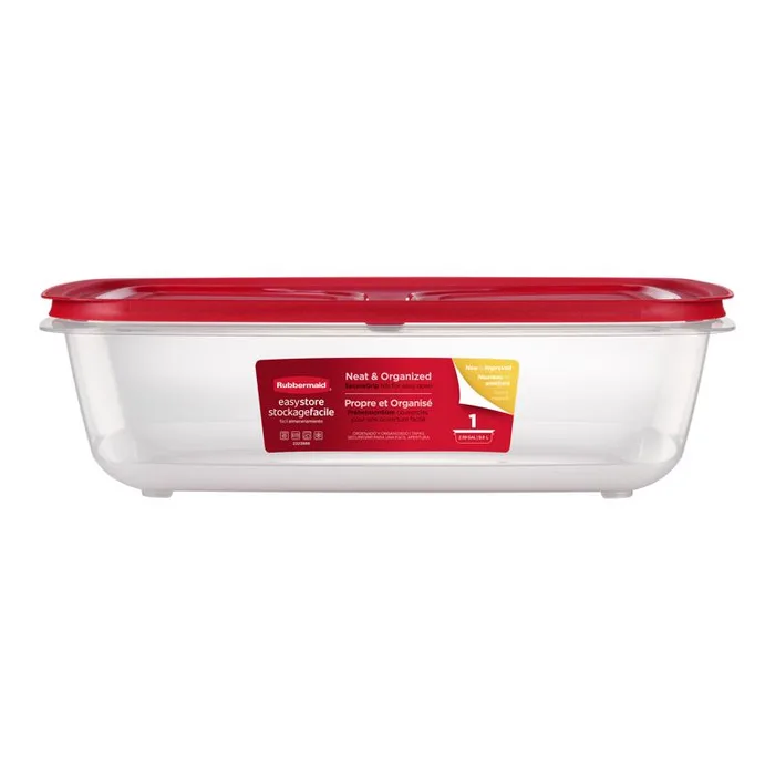 Rubbermaid Easy Store 41.5 cups Clear Food Container and Lid 1 pk (Pack of 2)