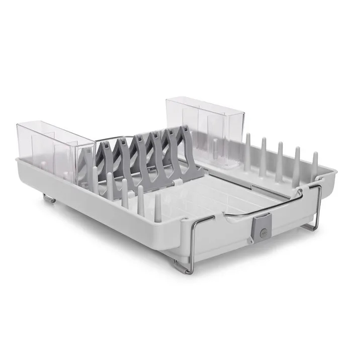 OXO Good Grips 19 in. L X 16 in. W X 5 in. H Gray Stainless Steel Dish Rack