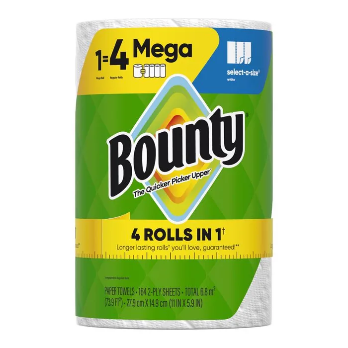 Bounty Paper Towels 164 sheet 2 ply 1 pk