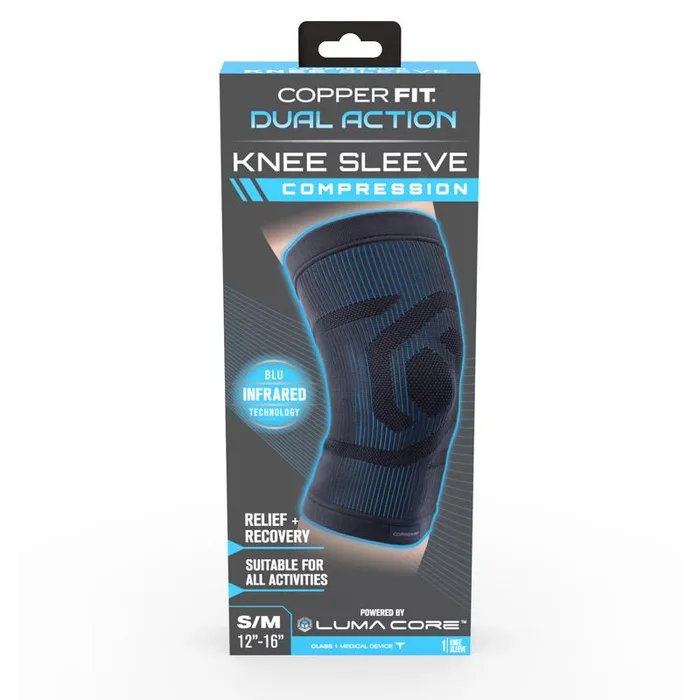 Copper Fit Dual Action Compression Knee Sleeve 1 pk