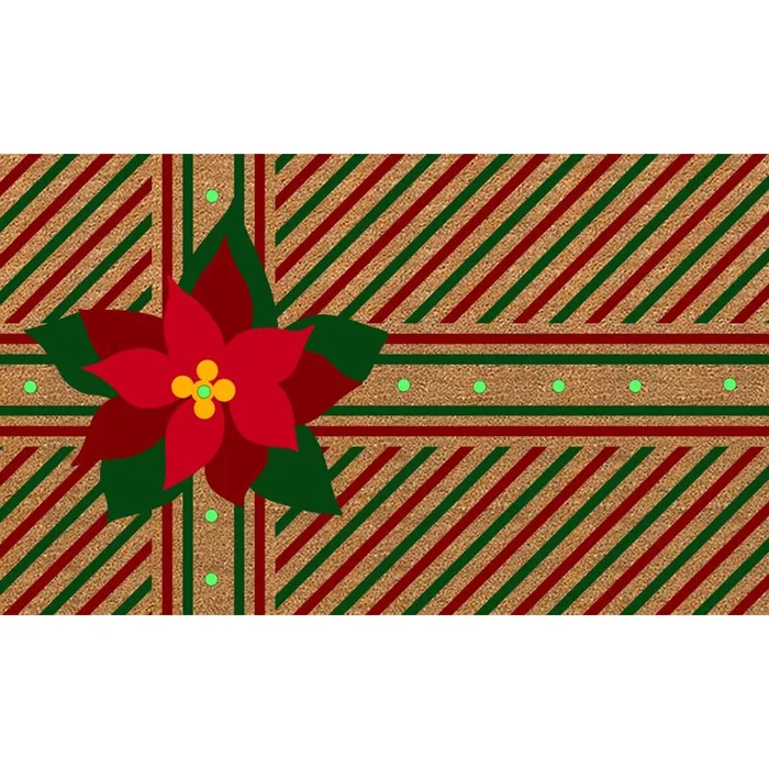 Test Rite 18 in. W X 30 in. L Multi-Color Present Coir Door Mat (Pack of 6)