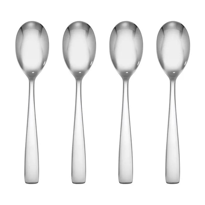 Hampton Forge Austin Silver Stainless Steel Flatware Teaspoon Set 4 pc