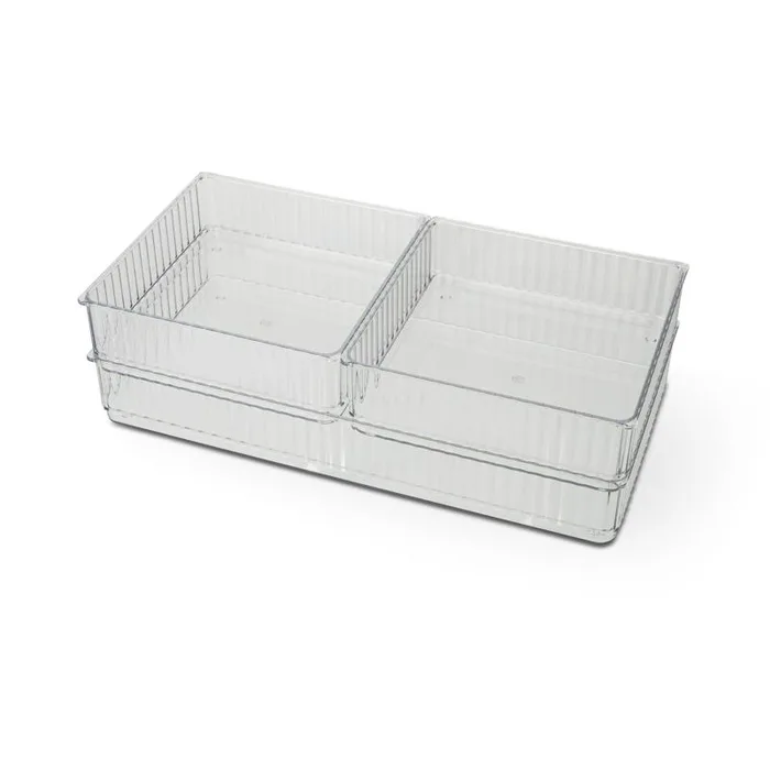 Core Home 2 in. H X 7 in. W X 13 in. D Ceramic/Stainless Steel Drawer Organizer Set