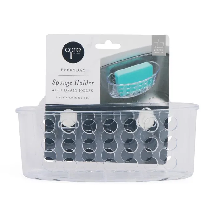 Core Home Clear Acrylic Sponge Holder