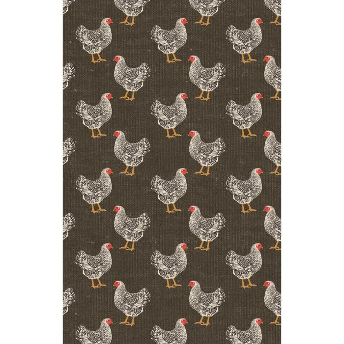 Geometry Multicolor Polyester Hen House Kitchen Towel 1 pk (Pack of 2)