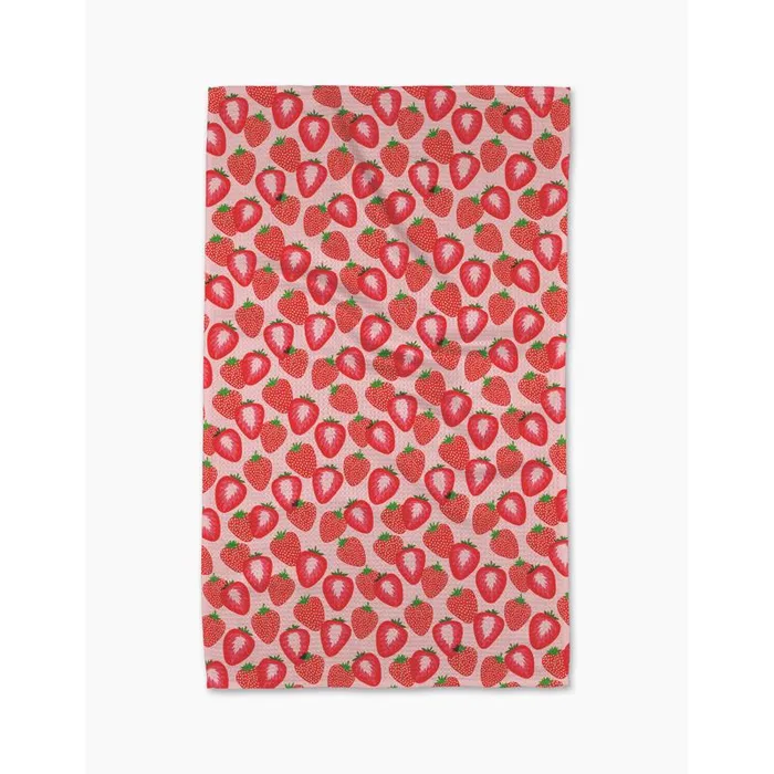 Geometry Pink Polyester Kitchen Towel 1 pk (Pack of 2)
