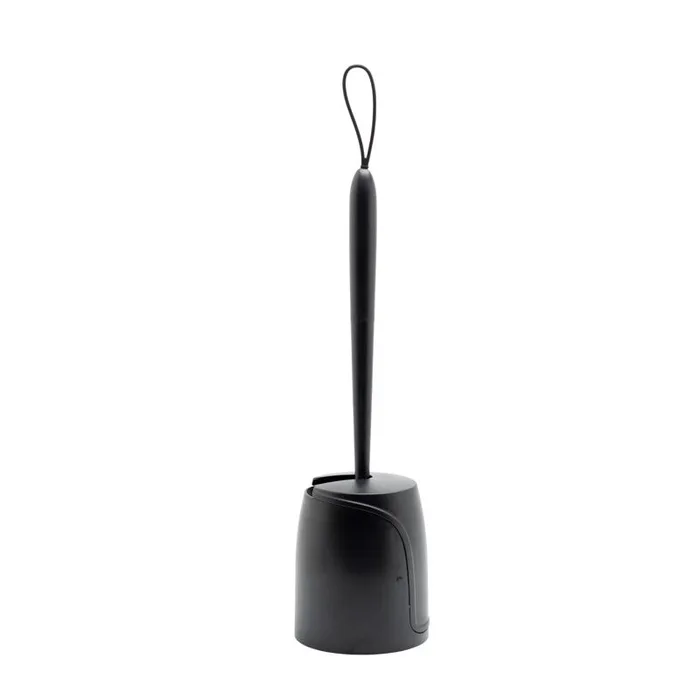 Zenna Home Toilet Bowl Brush & Holder Black