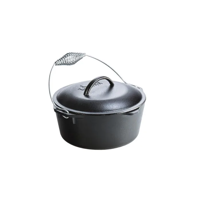 Lodge Logic Cast Iron Dutch Oven 10.25 in. 5 Black