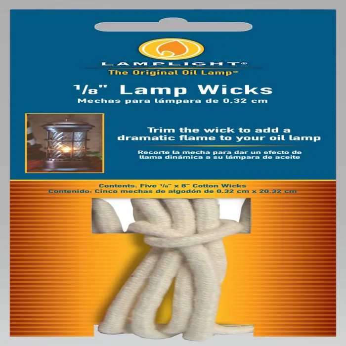 Lamplight Farms 1/8 in. X 8 in. L Round Wick Shape Cotton Lamp Wick 5 pk (Pack of 12)