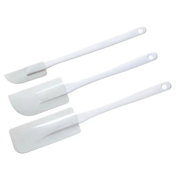 Chef Craft White Polypropylene Spatula Set (Pack of 3)