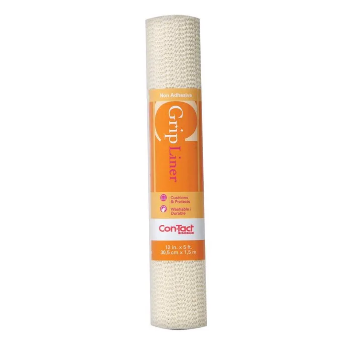 Con-Tact Grip 5 ft. L X 12 in. W Almond Non-Adhesive Shelf Liner (Pack of 6)
