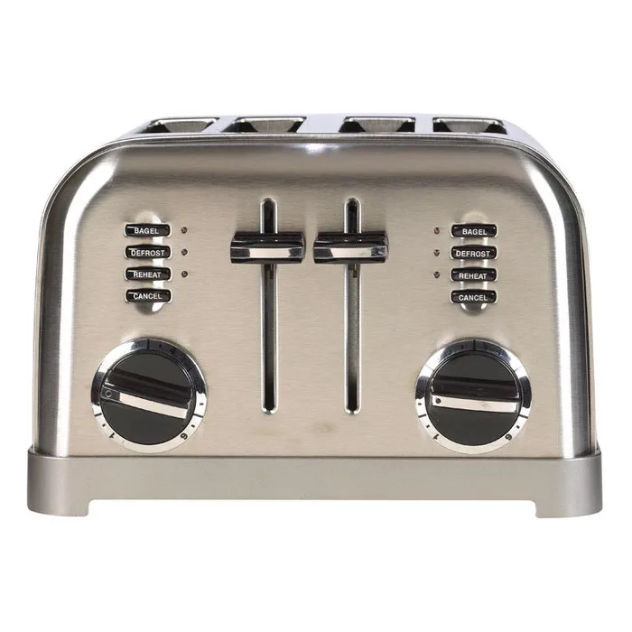Cuisinart Stainless Steel Silver 4 slot Toaster 7.4 in. H X 11.14 in. W X 10.67 in. D