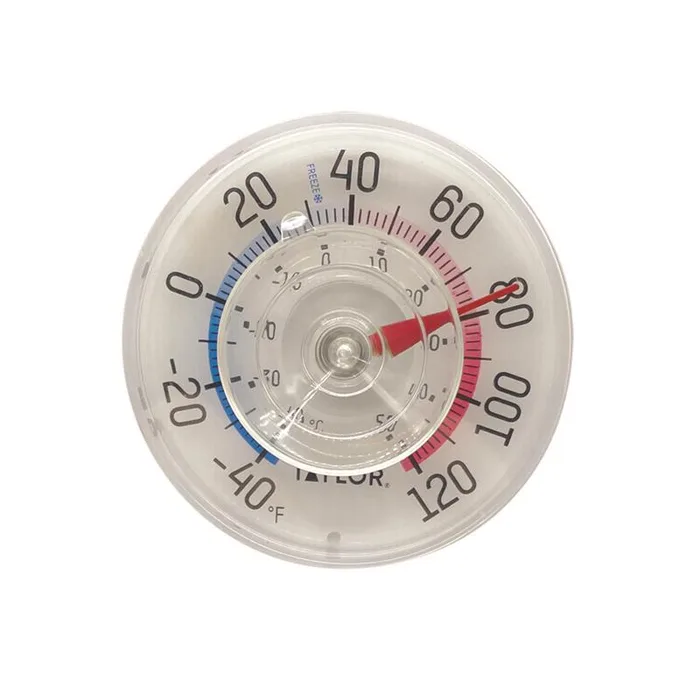 Taylor Dial Thermometer Plastic Clear 3.5 in.