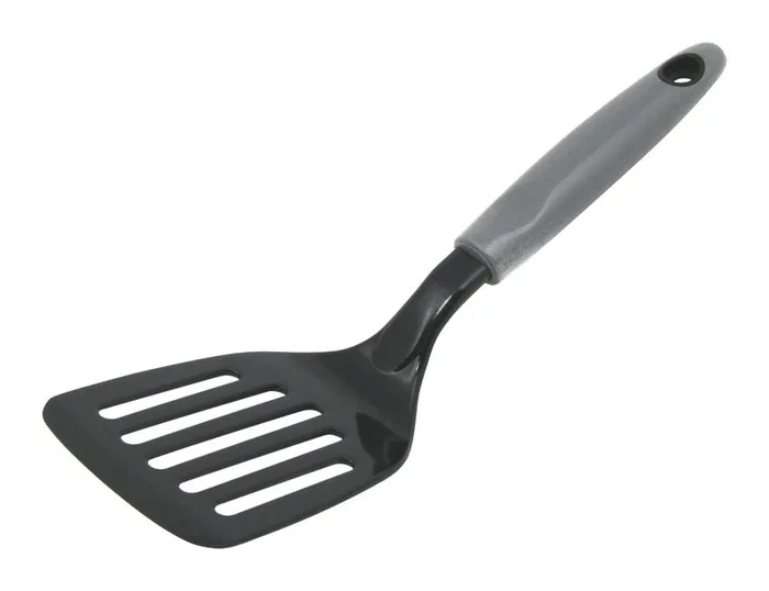 Chef Craft Black/Gray Nylon Slotted Turner (Pack of 3)