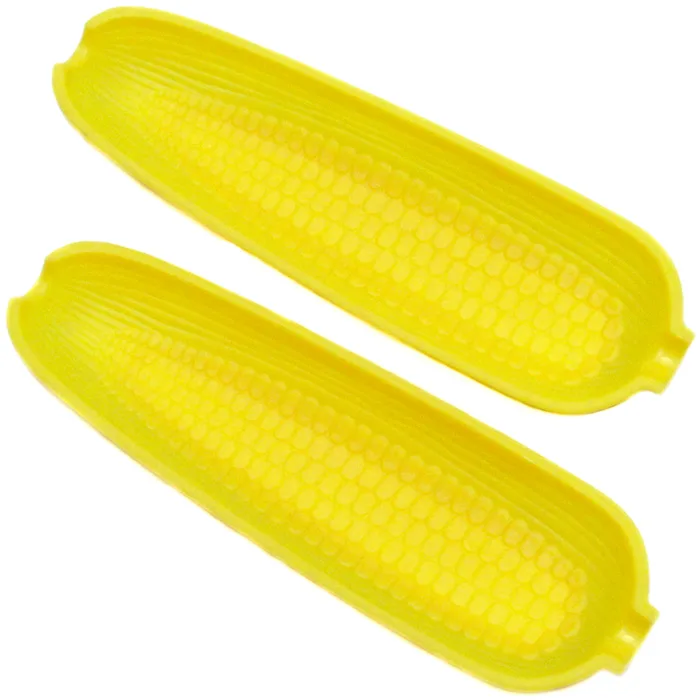 Chef Craft Yellow Plastic Corn Cob Dishes (Pack of 3)