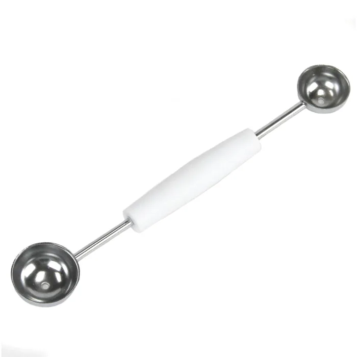 Chef Craft Silver/White Plastic/Stainless Steel Double Melon Baller (Pack of 3)
