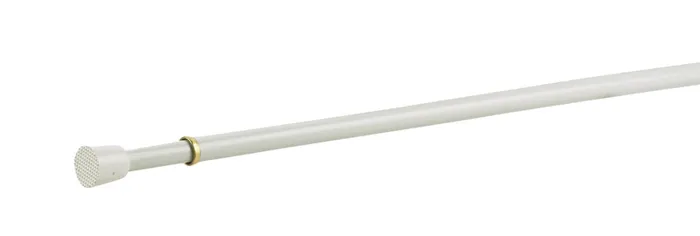 Kenney White Traditional/Transitional Tension Rod 28 in. L X 48 in. L