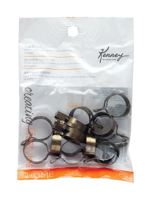 Kenney Bronze Brass Traditional/Transitional Clip Ring n/a in. L