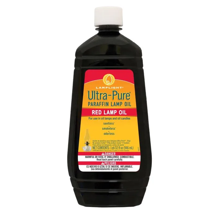 Lamplight Farms Ultra Pure Clean Burn Paraffin Oil Red 32 oz (Pack of 12)