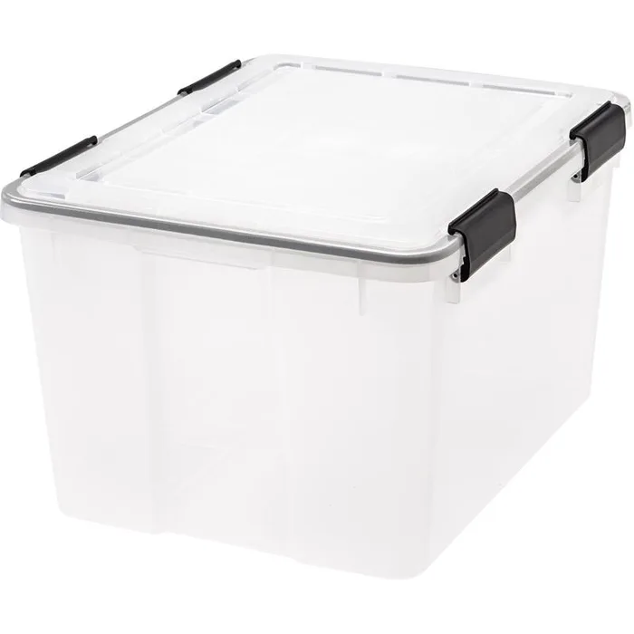 IRIS Weatherpro 46 qt Clear Storage Box 11.75 in. H X 15.75 in. W X 19.7 in. D Stackable (Pack of 6)