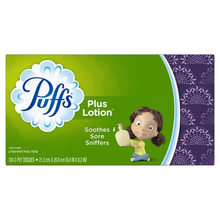 Puffs 124 ct Facial Tissue (Pack of 24)