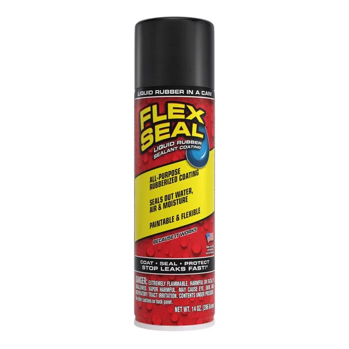 Flex Seal Family of Products Flex Seal Black Rubber Spray Sealant 14 oz (Pack of 6)