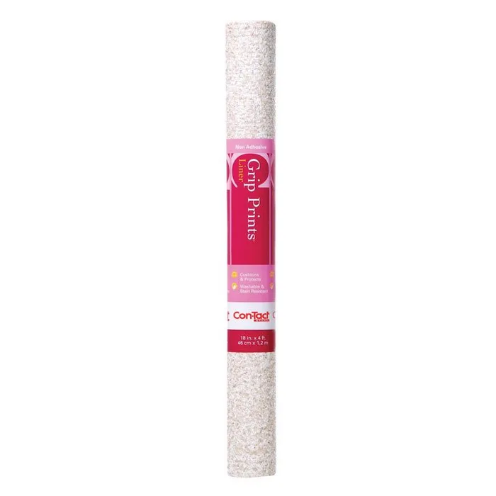 Con-Tact Grip Prints 4 ft. L X 18 in. W Beige Granite Non-Adhesive Shelf Liner (Pack of 6)