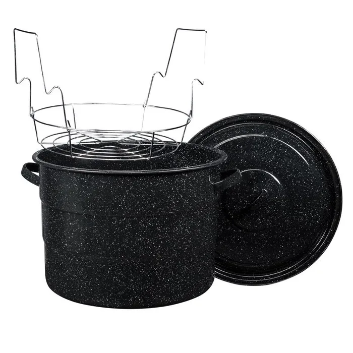 Granite Ware Canner with lid & Jar Rack 21.5 qt 3 pc (Pack of 2)