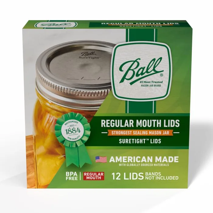 Ball Regular Mouth Canning Lid 12 pk (Pack of 24)