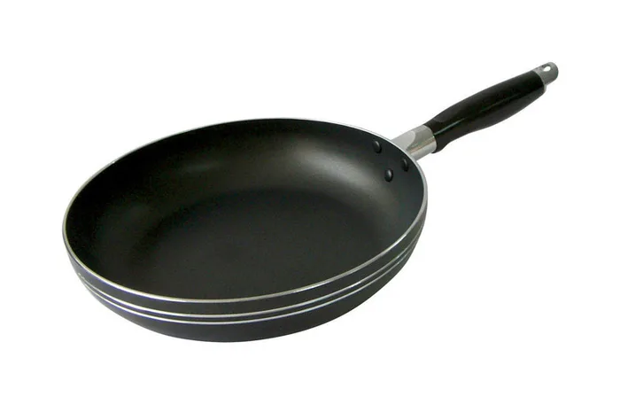 Bene Casa Aluminum Fry Pan 12 in. Black
