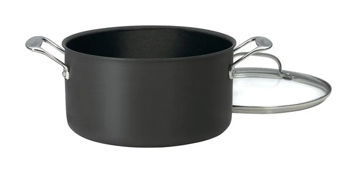 Cuisinart Chef's Classic Stainless Steel Stock Pot 6 qt Black