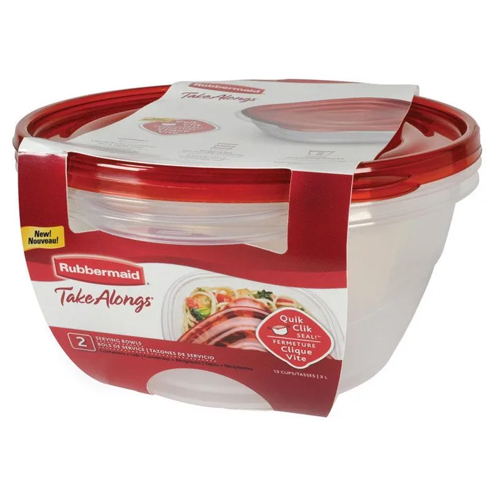 Rubbermaid 13 cups Clear Food Storage Container 2 pk (Pack of 2)