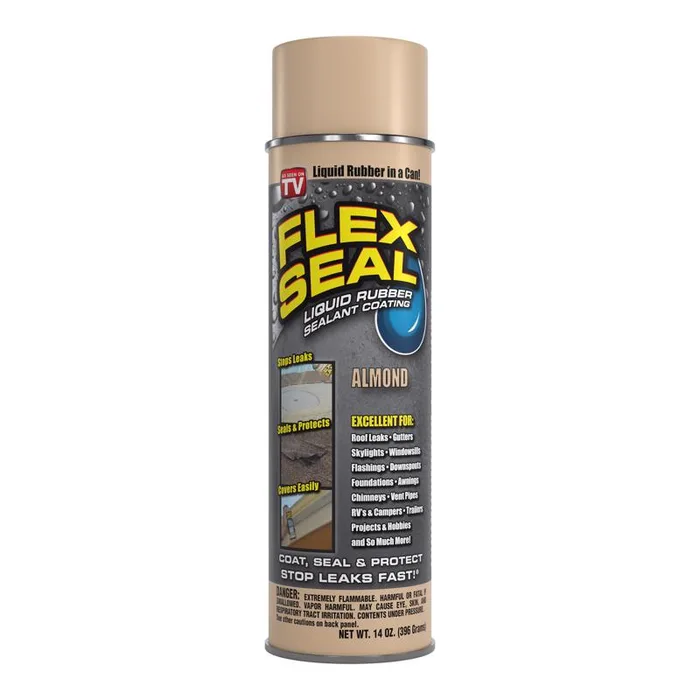 Flex Seal Family of Products Flex Seal Almond Rubber Spray Sealant 14 oz (Pack of 6)