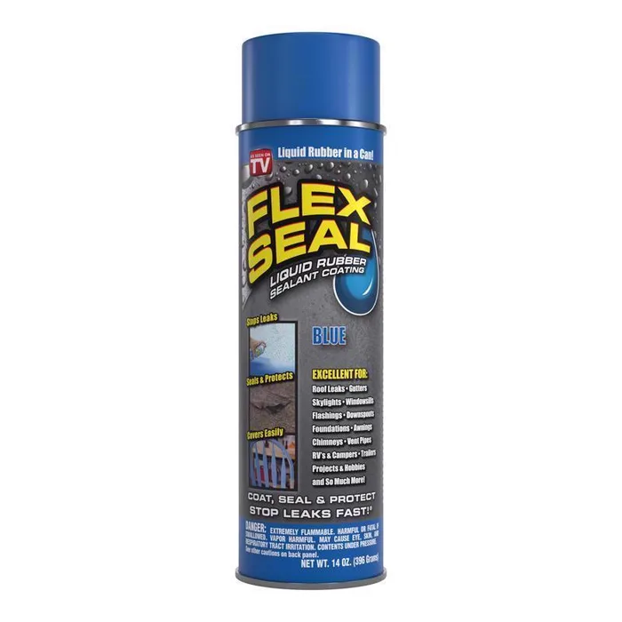 Flex Seal Family of Products Flex Seal Blue Rubber Spray Sealant 14 oz (Pack of 6)
