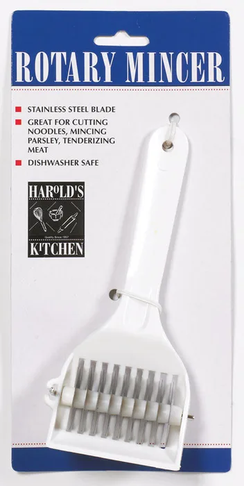 Harold Import White Plastic/Stainless Steel Rotary Mincer