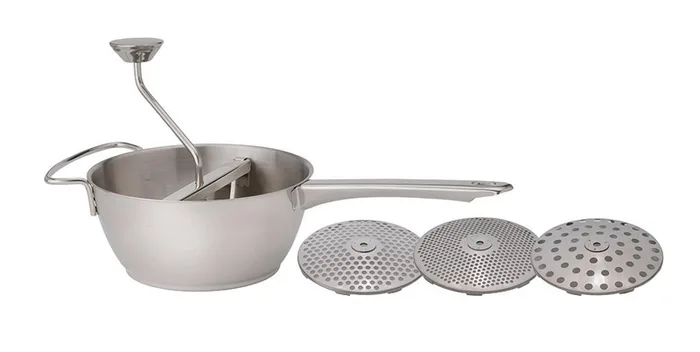 Harold Import 64 oz Silver Stainless Steel Food Mill