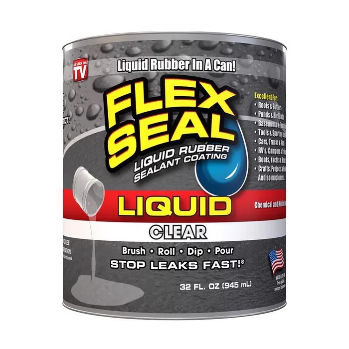 Flex Seal Family of Products Flex Seal Clear Liquid Rubber Sealant Coating 32 fl. oz. (Pack of 6)
