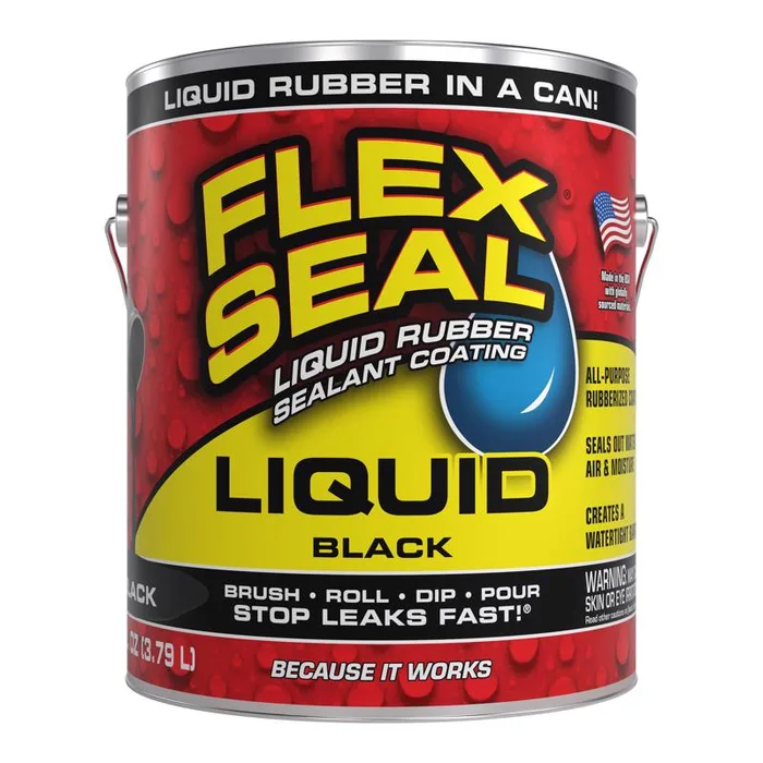 Flex Seal Family of Products Flex Seal Black Liquid Rubber Sealant Coating 128 fl. oz. (Pack of 2)