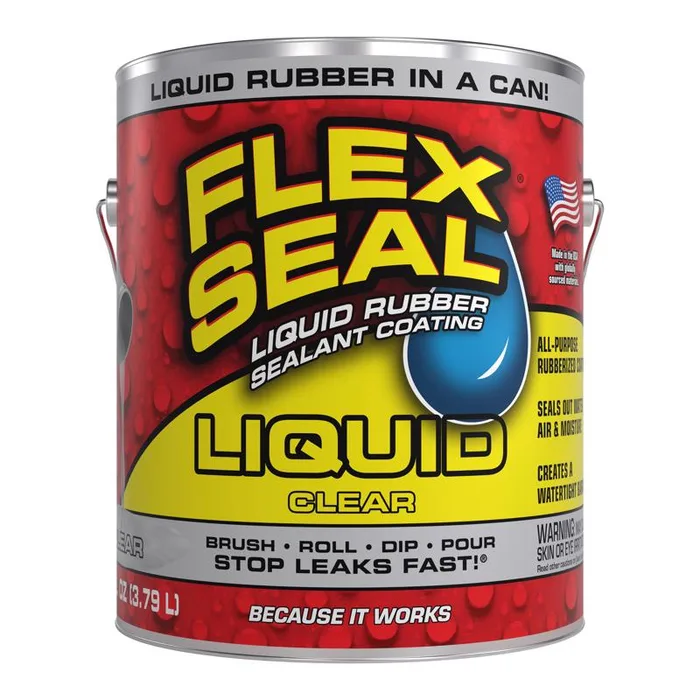 Flex Seal Family of Products Flex Seal Clear Liquid Rubber Sealant Coating 128 fl. oz. (Pack of 2)