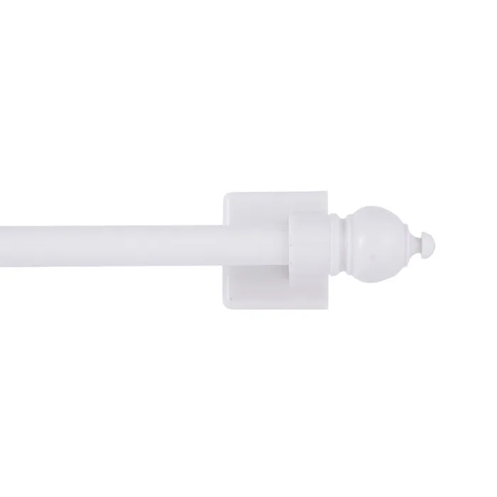 Kenney White Traditional/Transitional Magnet Cafe Rod 16 in. L X 28 in. L