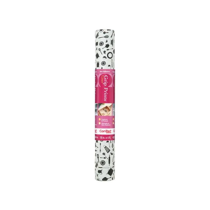Con-Tact Grip Prints 4 ft. L X 18 in. W Cucina Non-Adhesive Shelf Liner (Pack of 6)