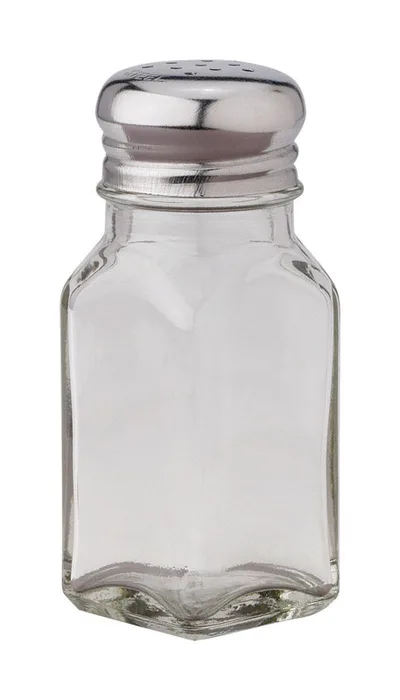 Harold Import Clear Glass Salt and Pepper Shaker (Pack of 6)