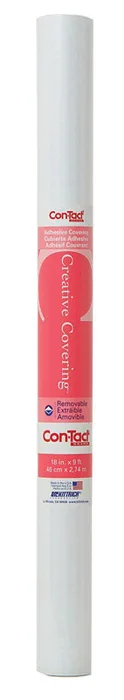 Con-Tact Creative Covering 9 ft. L X 18 in. W White Shelf Liner (Pack of 12)