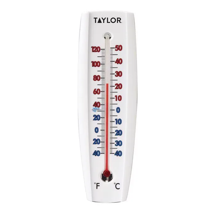 Taylor Tube Thermometer Plastic White 7.68 in. (Pack of 6)