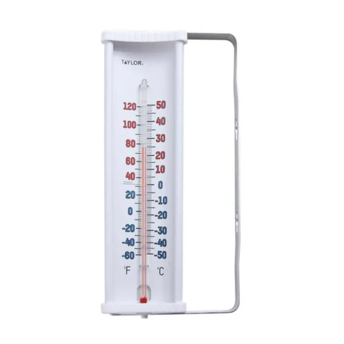 Taylor Tube Thermometer Plastic White 8.66 in.