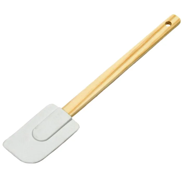 Chef Craft White and Brown Silicone/Wood Spatula (Pack of 12)