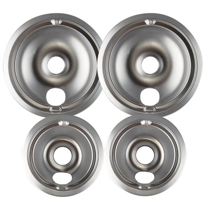 Range Kleen Chrome Drip Bowls 8 in. W X 8 in. L