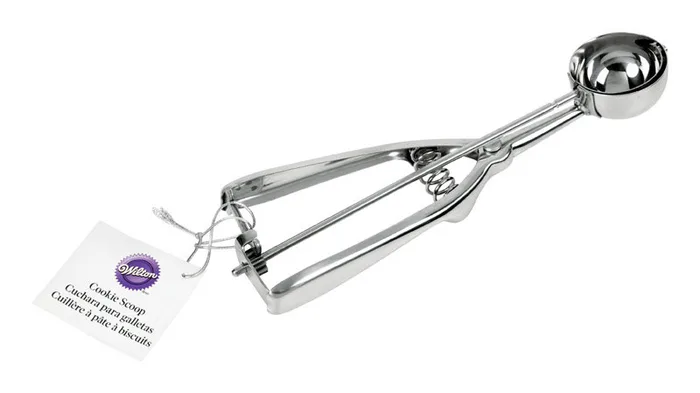 Wilton Silver Stainless Steel Cookie Scoop 0.66 oz (Pack of 6)